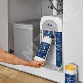 Grohe Blue Home - Mitigeur d'évier avec unité réfrigérante et filtration, Hard Graphite brossé 31455AL1