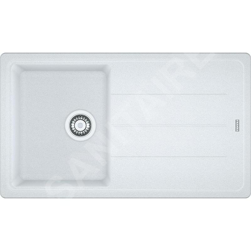 Franke Basis - Évier en fragranit BFG 611-86, 86x50 cm, blanc artic 114.0494.912 Franke Basis - Évier en fragranit BFG 611-86, 86x50 cm, blanc artic 114.0494.912