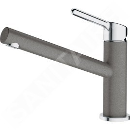 Franke Orbit - Mitigeur d'évier FC 3054.084, chrome / pierre grise 115.0623.140