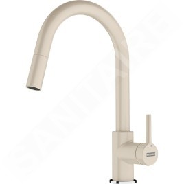 Franke Lina - Mitigeur d'évier FC 6051.085  avec douchette extractible, sable tachetée 115.0626.083