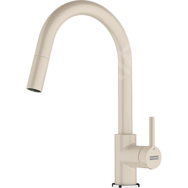 Franke Lina - Mitigeur d'évier FC 6051.085  avec douchette extractible, sable tachetée 115.0626.083
