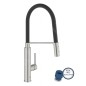 Grohe Feel - Mitigeur d'évier avec bec extractible, supersteel 31489DC0
