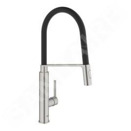 Grohe Feel - Mitigeur d'évier avec bec extractible, supersteel 31489DC0