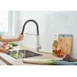 Grohe Feel - Mitigeur d'évier avec bec extractible, supersteel 31489DC0