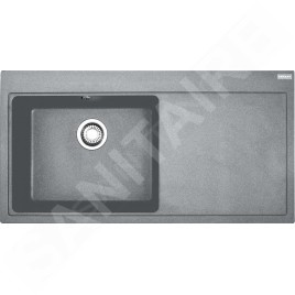 Franke Mythos - Évier en granite MTG 611/2, 1000x515 mm, pierre grise 114.0150.007