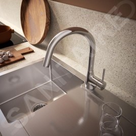 Ideal Standard Nora - Mitigeur d’évier avec douchette extractible, chrome B9330AA