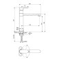 Ideal Standard Cerafine O - Mitigeur d'évier, noir BC501XG