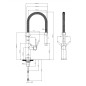 Villeroy & Boch Steel Expert 2.0 - Mitigeur d'évier avec bras flexible et douchette, inox 928000LC