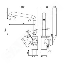 Franke Urban - Mitigeur d'évier FP 5062.031, chrome 115.0595.062