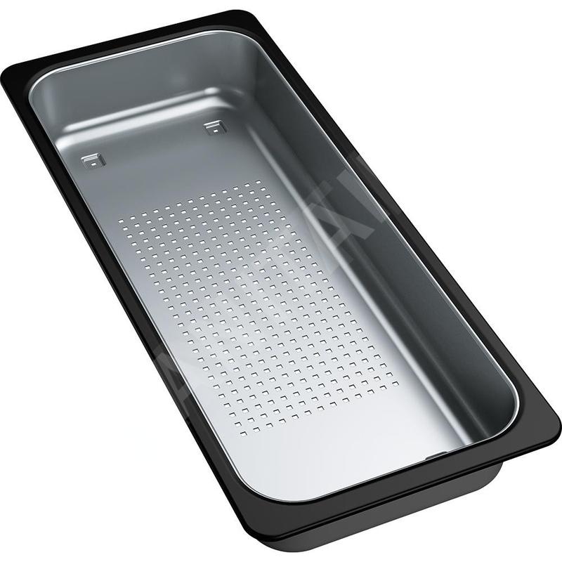 Franke Accessoires - Bac d'égouttement pour les éviers, 181x431x59 mm, inox / plastique noir 112.0520.497