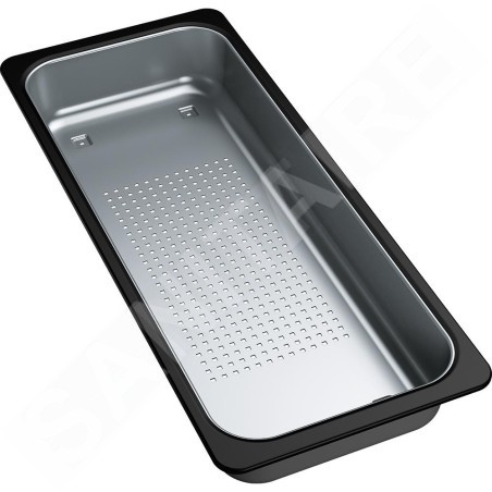 Franke Accessoires - Bac d'égouttement pour les éviers, 181x431x59 mm, inox / plastique noir 112.0520.497