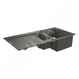 Grohe Éviers - Évier composite K500 avec garniture de vidage automatique, 1000x500 mm, noir granite 31646AT0