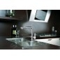 Paffoni West - Mitigeur d’évier avec douchette extractible, chrome WS285CR