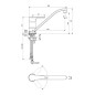 Ideal Standard Alpha - Mitigeur d'évier, chrome BC663AA