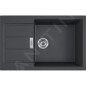 Franke Colonnes - Ensemble T90, évier en Tectonite S2D 611-78 XL et robinetterie FP 9000.099, noir/graphite 143.0618.752
