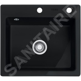 Franke Mythos - Évier en céramique MTK 610-58, 580x510 mm, Onyx 124.0335.851