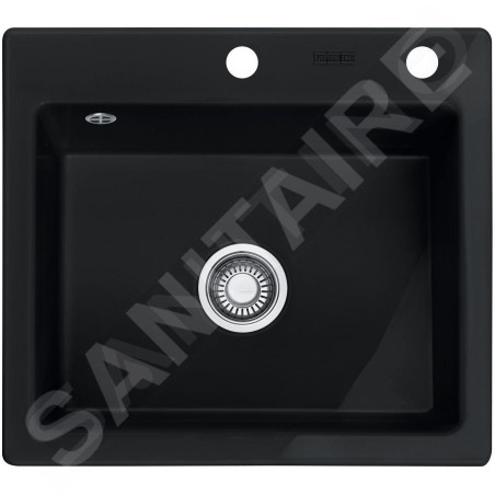 Franke Mythos - Évier en céramique MTK 610-58, 580x510 mm, Onyx 124.0335.851