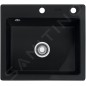 Franke Mythos - Évier en céramique MTK 610-58, 580x510 mm, Onyx 124.0335.851 Franke Mythos - Évier en céramique MTK 610-58, 580x510 mm, Onyx 124.0335.851
