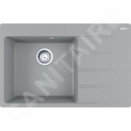 Franke Centro - Évier en Fragranite CNG 611-78 TL/2, 78x50 cm, pierre grise 114.0637.516