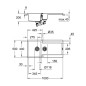 Grohe Éviers - Évier composite K500 avec garniture de vidage automatique, 1000x500 mm, noir granite 31646AP0