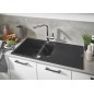Grohe Éviers - Évier composite K500 avec garniture de vidage automatique, 1000x500 mm, noir granite 31646AP0