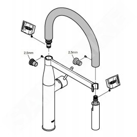 Grohe Essence - Flexible robinet de cuisine, vert 30321GE0