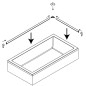 Polysan Accessoires - Barre de recouvrement pour receveurs de douche, 1200 x 1000 mm, blanc 91021
