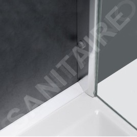 Polysan Accessoires - Barre de recouvrement pour receveurs de douche, 1200 x 1000 mm, blanc 91021