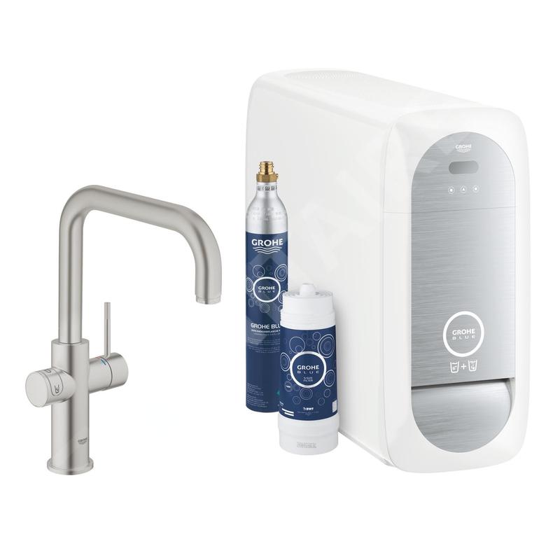 Grohe Blue Home - Mitigeur d’évier Connected, avec unité réfrigérante et filtration, supersteel 31456DC1 Grohe Blue Home - Mitigeur d’évier Connected, avec unité réfrigérante et filtration, supersteel 31456DC1