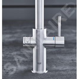 Grohe Blue Home - Mitigeur d’évier Connected, avec unité réfrigérante et filtration, supersteel 31456DC1