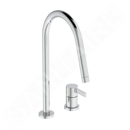 Ideal Standard Gusto - Mitigeur d'évier, installation à 2 trous, chrome BD422AA