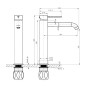 Sapho Soliter - Mitigeur de lavabo, doré FR678GB