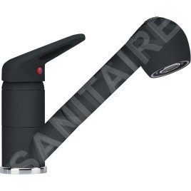 Franke Colonnes - Ensemble de cuisine G138, évier en fragranit BFG 611 et mitigeur FC 9547.424, onyx 114.0510.594