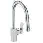 Ideal Standard CeraPlan - Mitigeur d'évier avec douchette extractible, BlueStart, chrome BD338AA