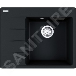 Franke Colonnes - Ensemble G223, évier en fragranit CNG 611-62 TL / 7 et mitigeur FC 3055.901, noir mat / chrome 114.0675.668
