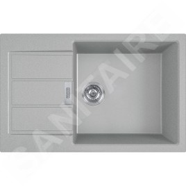 Franke Colonnes - Ensemble de cuisine T106, évier en tectonite S2D 611-78 XL et mitigeur FP 9000.031, gris / chrome 143.0675.733