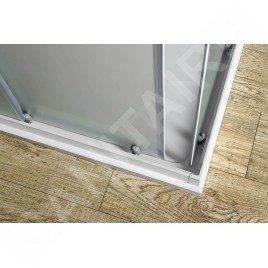 Aqualine Cabines de douche - Cabine de douche carrée, 700x700 mm, verre dépoli Brick BTQ700