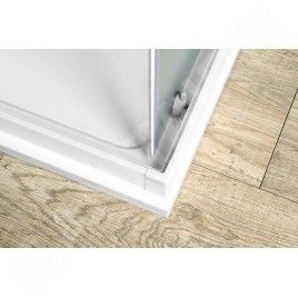 Aqualine Cabines de douche - Cabine de douche carrée, 700x700 mm, verre dépoli Brick BTQ700