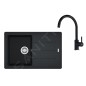 Franke Colonnes - Set de cuisine G279O, évier en fragranit BFG 611-78, onyx + robinet FC 6018.071, onyx 114.0700.807 Franke Colonnes - Set de cuisine G279O, évier en fragranit BFG 611-78, onyx + robinet FC 6018.071, onyx 114.0700.807