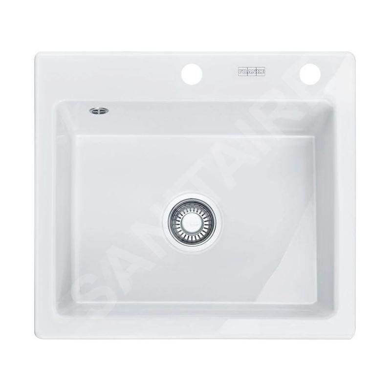 Franke Mythos - Évier en céramique MTK 610-58, 580x510 mm, Glacier 124.0335.706 Franke Mythos - Évier en céramique MTK 610-58, 580x510 mm, Glacier 124.0335.706