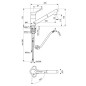 Ideal Standard Ceralook - Robinetterie d’évier avec douchette extractible, BlueStart, chrome BC294AA