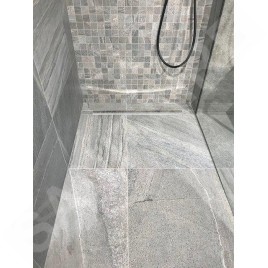 Sapho Canniveaux de vidage - Barre de drainage pour gouttière, longueur 1500 mm, droite, acier inoxydable brossé SPD1512-P