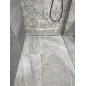 Sapho Canniveaux de vidage - Barre de drainage pour gouttière, longueur 1500 mm, droite, acier inoxydable brossé SPD1512-P