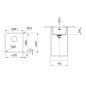 Franke Maris - Évier en fragranit MRG 110-37, 370x400 mm, noir mat 125.0698.004 Franke Maris - Évier en fragranit MRG 110-37, 370x400 mm, noir mat 125.0698.004