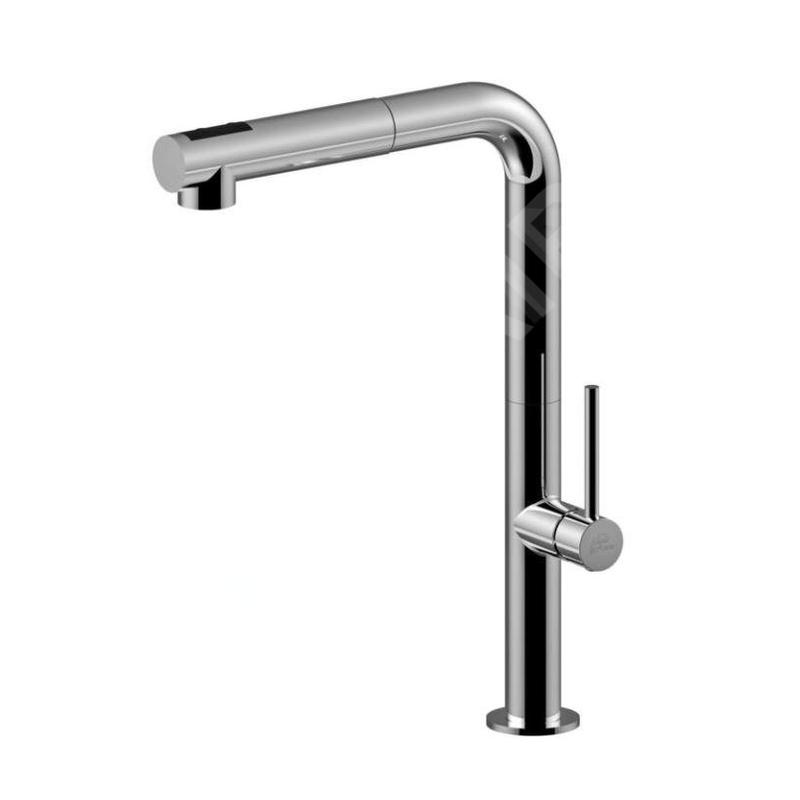 Paffoni Chef - Mitigeur d'évier avec douchette extractible, chrome CH985CR