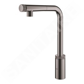 Grohe Minta SmartControl - Mitigeur d'évier avec douchette extractible, SmartControl,  Hard Graphite 31613A00