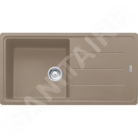 Franke Basis - Évier en fragranit BFG 611, 97x50 cm, huître 114.0494.758