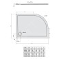 Polysan Receveurs de douche - Receveur de douche Rena R, 1200x900 mm, marbre de synthèse, droit, blanc 65611 Polysan Receveurs de douche - Receveur de douche Rena R, 1200x900 mm, marbre de synthèse, droit, blanc 65611