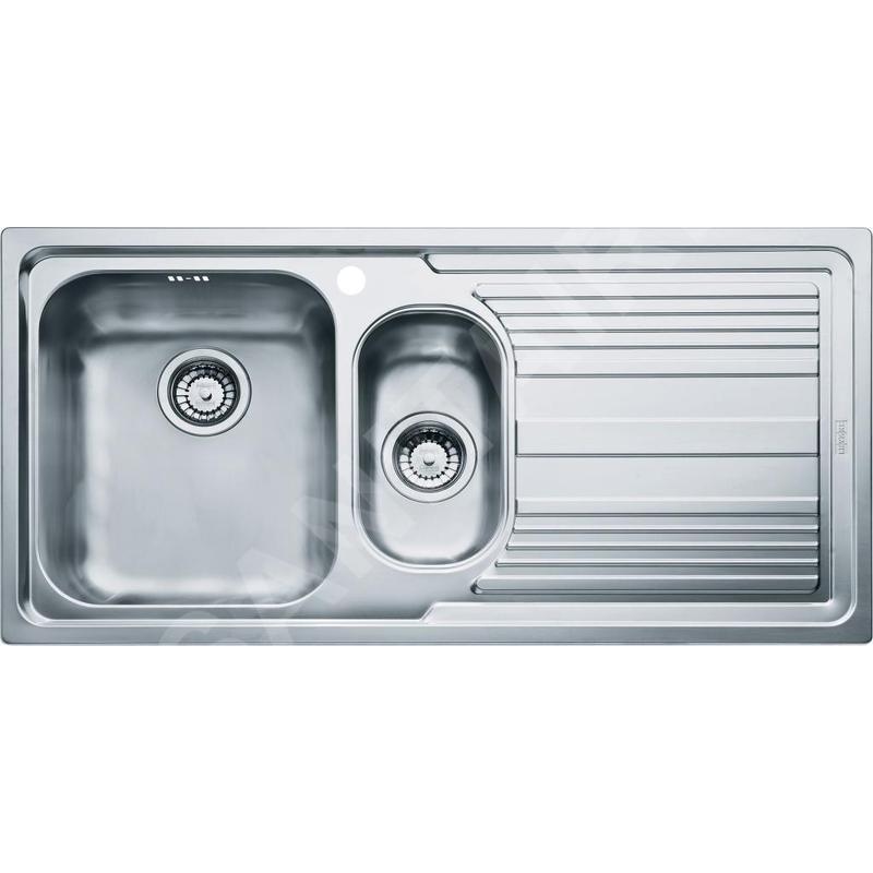 Franke Logica - Évier en inox LLX 651/2, 1000x500 mm 101.0120.189