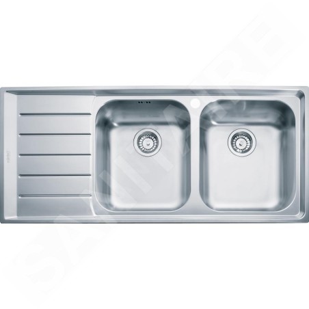 Franke Neptun - Évier en inox NEX 621/7, 1160x510 mm + siphon 101.0120.274